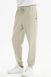 Pantalón Buzo Hombre Jogger Básico Beige Oscuro