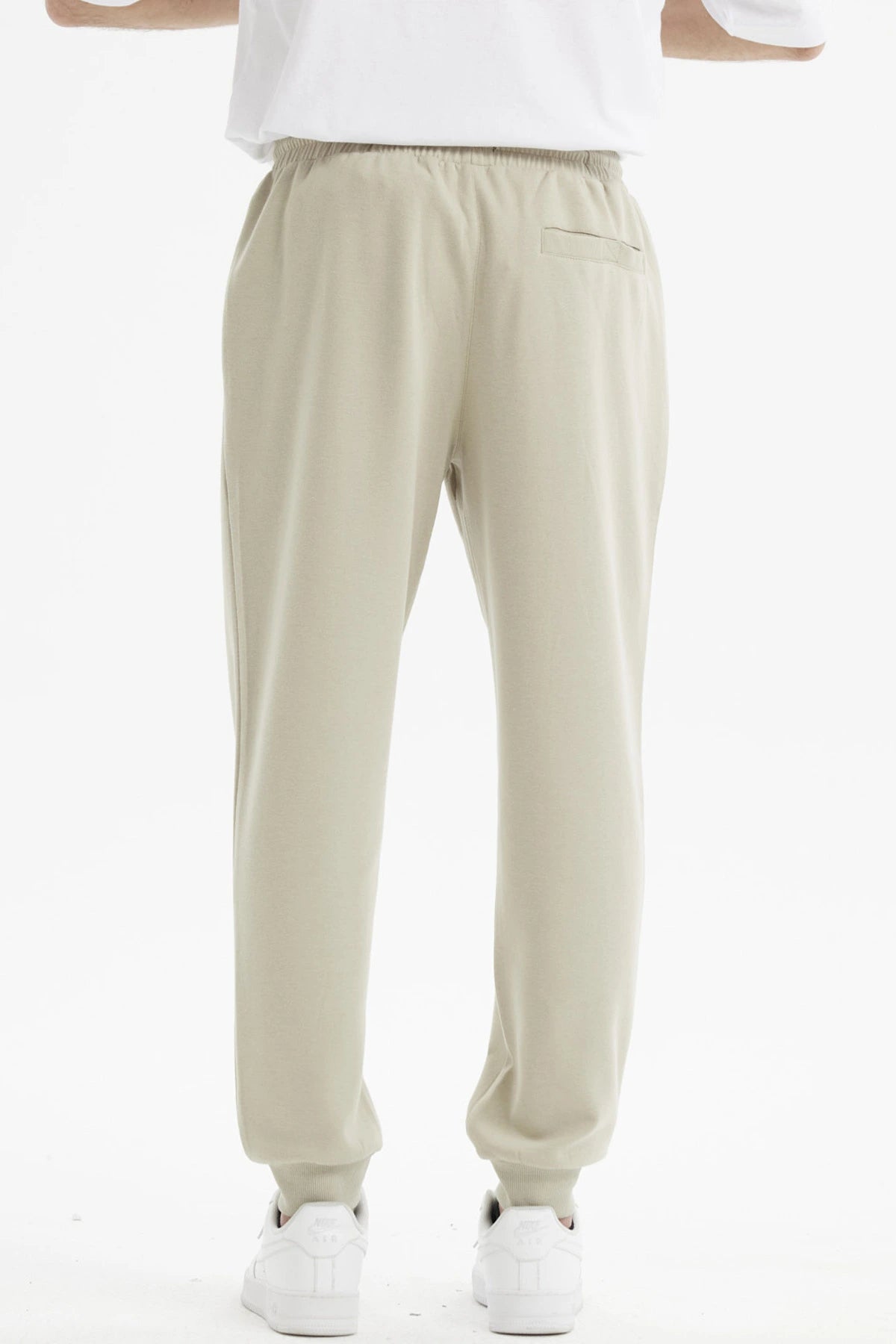 Pantalón Buzo Hombre Jogger Básico Beige Oscuro