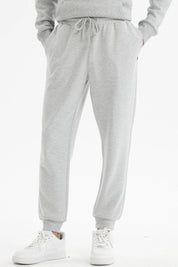 Pantalón Buzo Hombre Jogger Básico Gris Melange