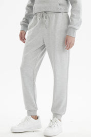 Pantalón Buzo Hombre Jogger Básico Gris Melange