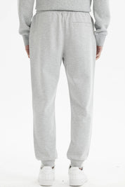 Pantalón Buzo Hombre Jogger Básico Gris Melange