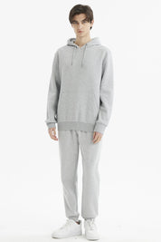 Pantalón Buzo Hombre Jogger Básico Gris Melange