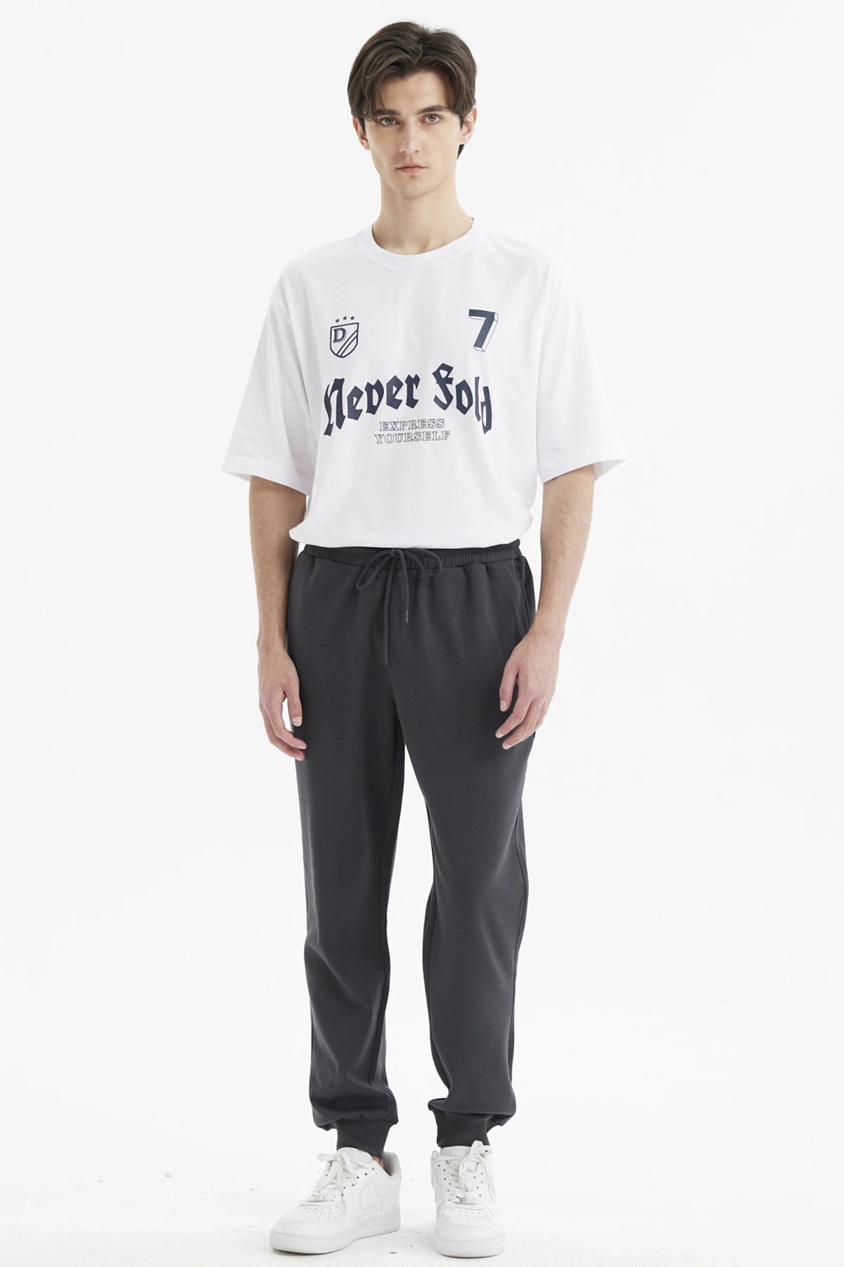 Pantalón Buzo Hombre Jogger Básico Marengo