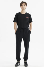 Pantalón Buzo Hombre Jogger Básico Negro