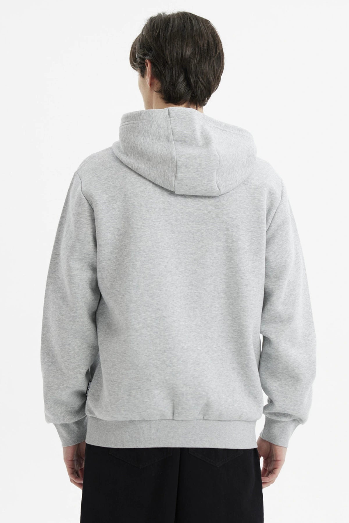 Polerón Hombre Full Zipper Basico Gris Melange