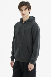 Polerón Hombre Full Zipper Basico Marengo