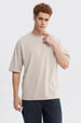 Polera Hombre Loose Fit Beige Oscuro