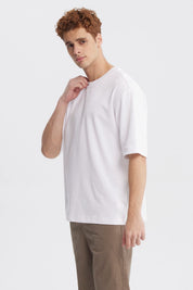 Polera Hombre Overside Fit Blanco