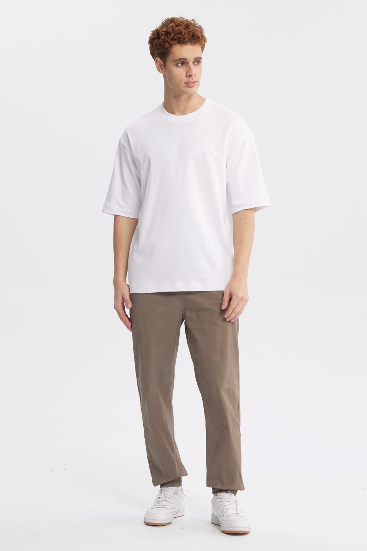 Polera Hombre Overside Fit Blanco