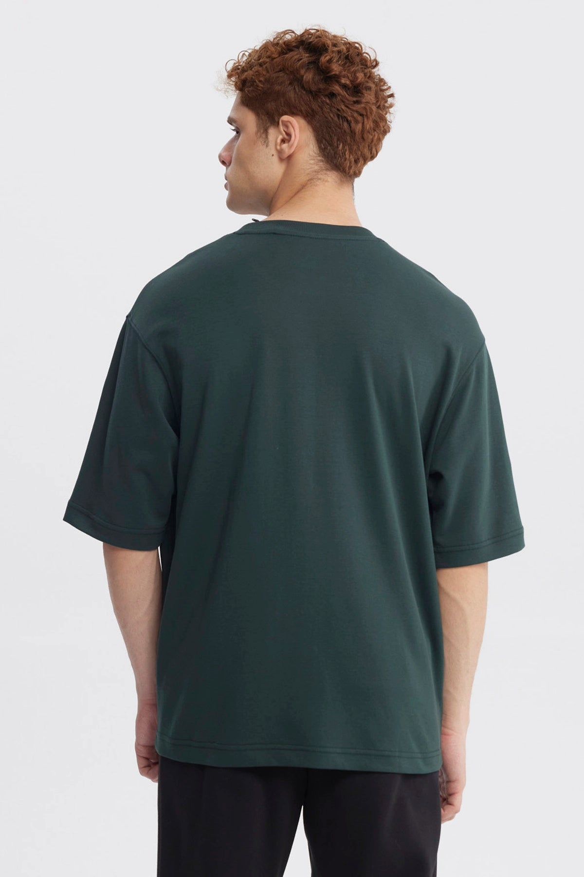 Polera Hombre Loose Fit Petroleo