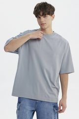 Polera Hombre Overside Fit Celeste