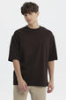 Polera Hombre Overside Fit Chocolate