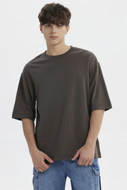 Polera Hombre Overside Fit Acero
