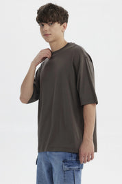 Polera Hombre Overside Fit Acero
