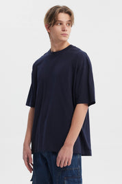 Polera Hombre Oversize Azul