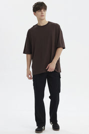 Polera Hombre Oversize Chocolate
