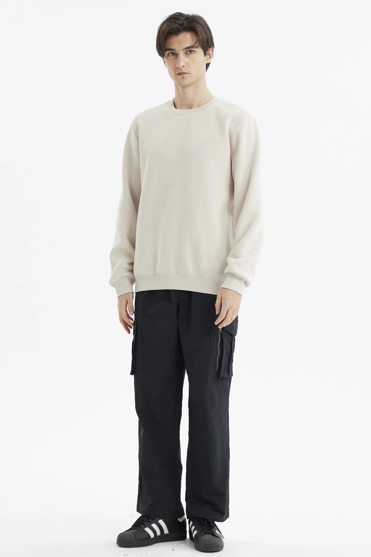 Polerón Hombre Básico Beige