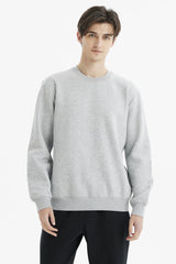 Polerón Hombre Básico Gris Melange