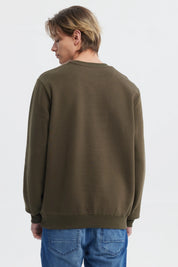 Polerón Hombre Básico Verde Olivo