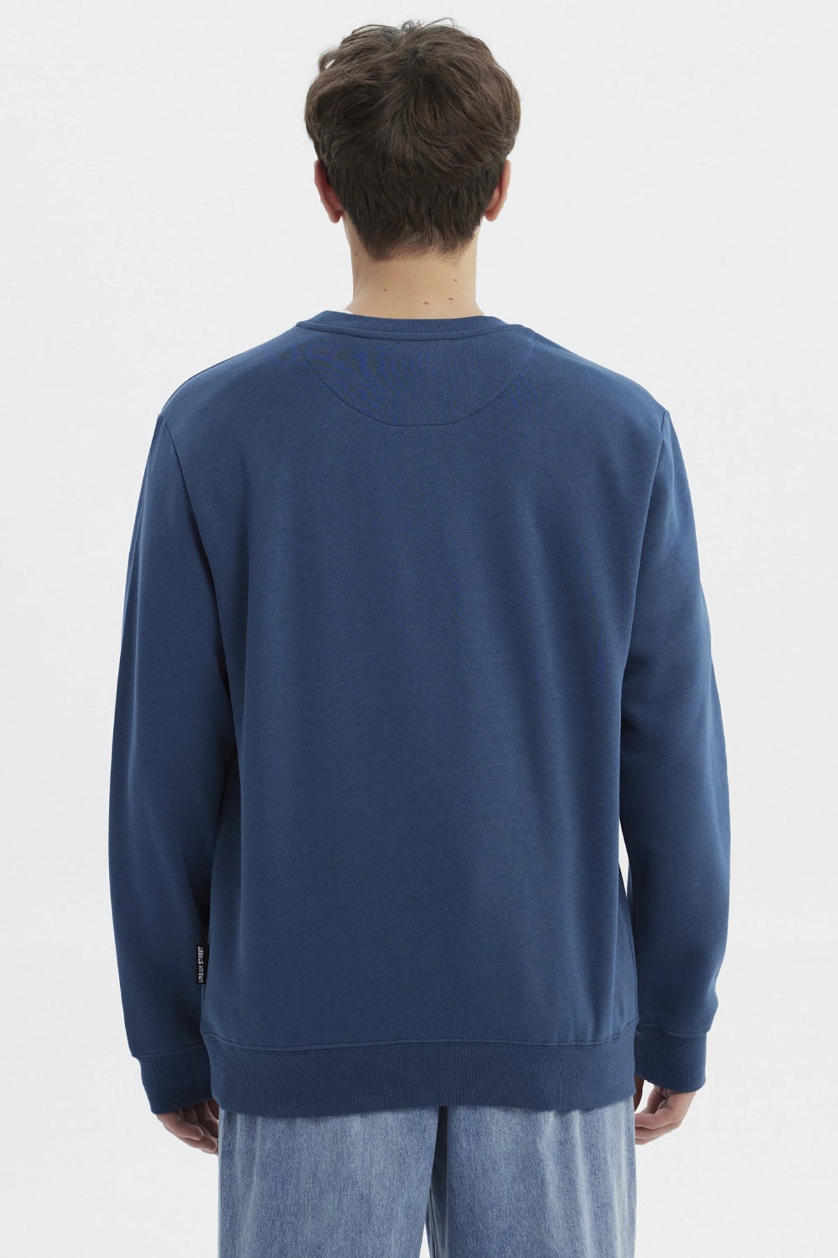 Polerón Hombre Básico Azul Oscuro