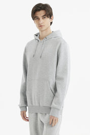 Polerón Hombre Hoodie Básico Gris Melange