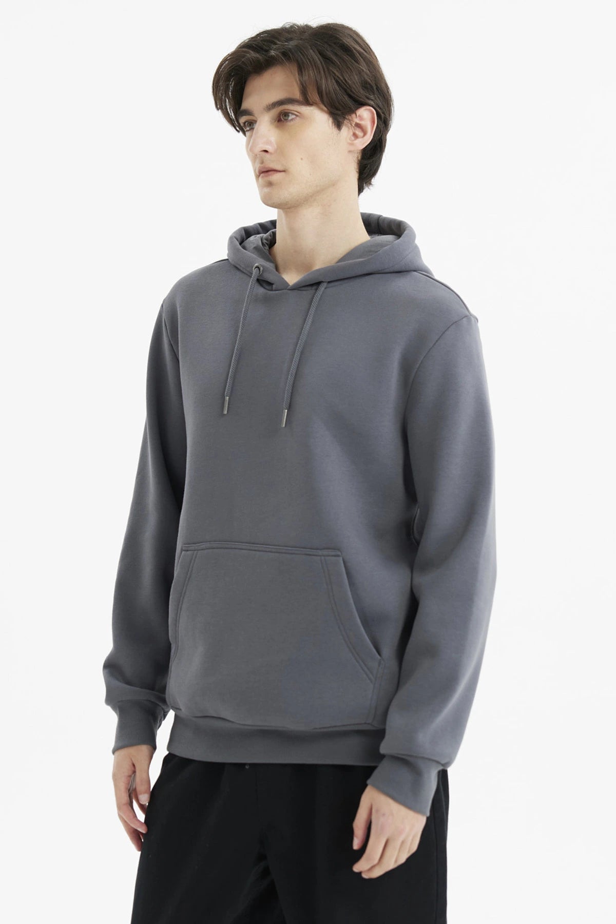 Polerón Hombre Hoodie Básico Marengo
