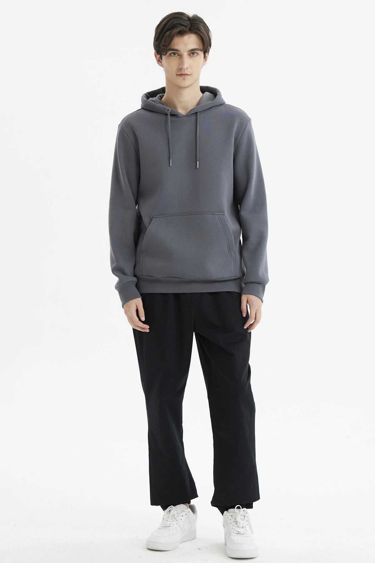 Polerón Hombre Hoodie Básico Marengo