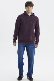 Polerón Hombre Hoodie Básico Morado