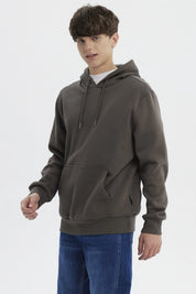 Polerón Hombre Hoodie Básico Acero