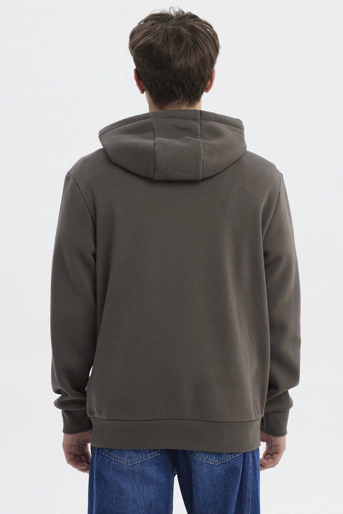 Polerón Hombre Hoodie Básico Acero