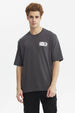 Polera oversize marengo para hombre con texto Rules en el pecho estilo casual urbano ideal para cualquier ocasi_x001F_n