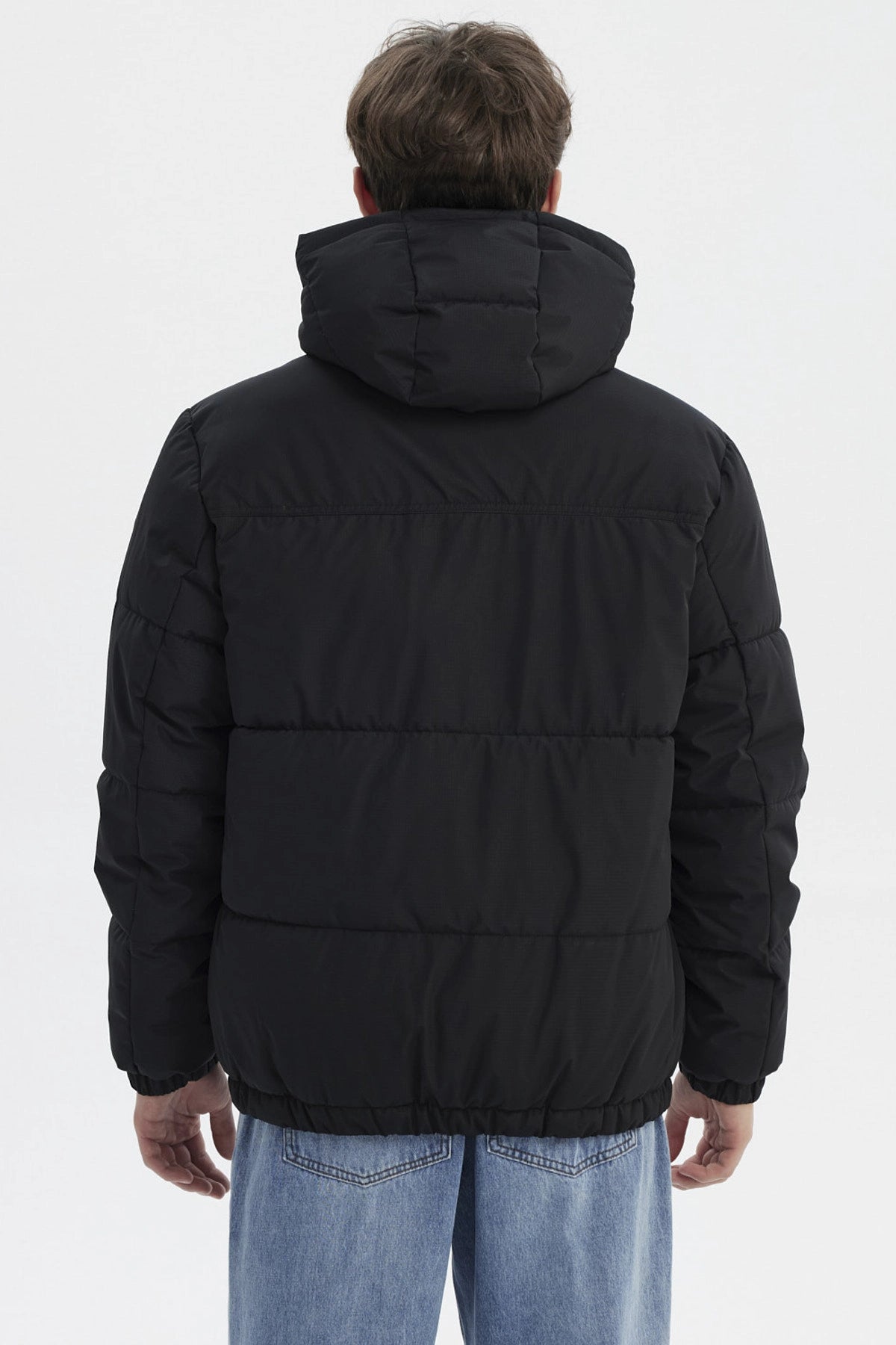 Parka Hombre Slim Negro