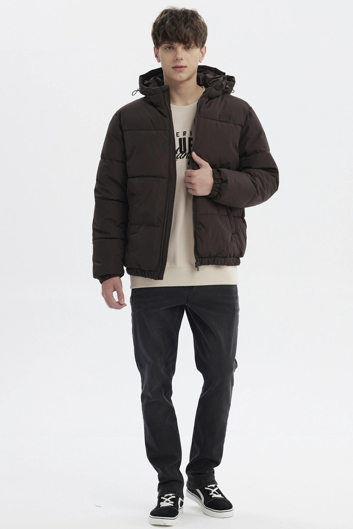 Parka Hombre Slim Chocolate