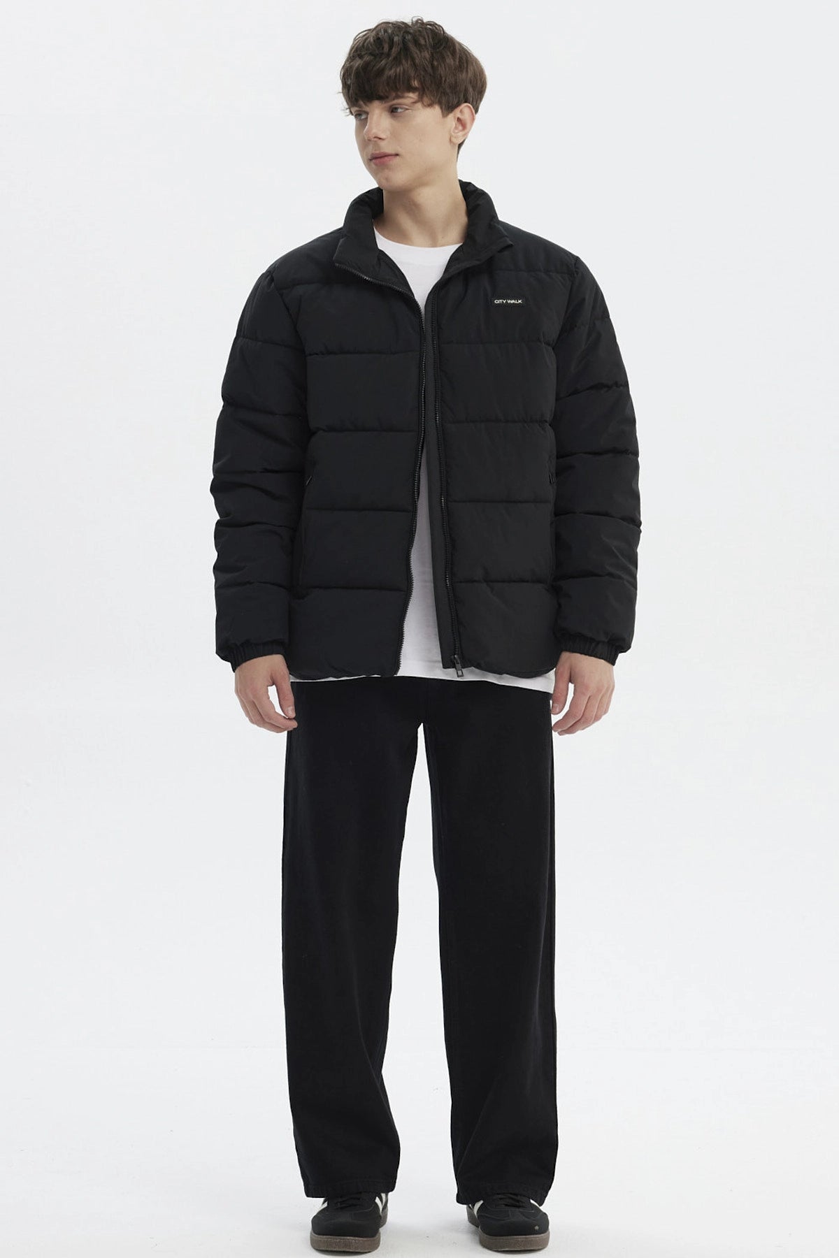 Parka Hombre Slim Negro