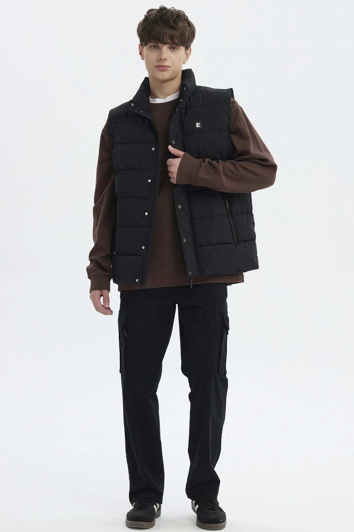 Parka Hombre Slim Negro