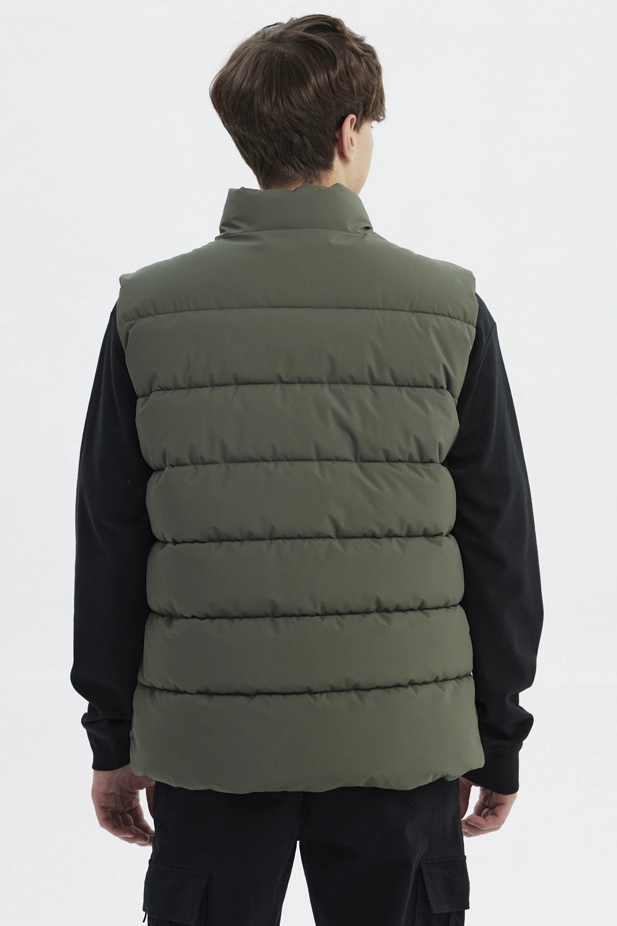 Parka Hombre Slim Verde Militar