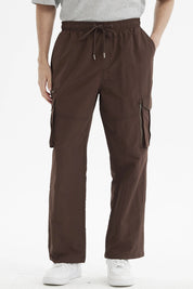 Pantalón Hombre Cargo Parachute Chocolate