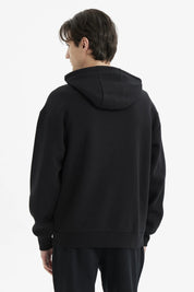 Polerón Hombre Hoodie Print Frontal Negro
