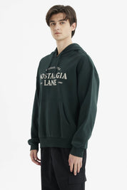 Polerón Hombre Hoodie Print Frontal Verde