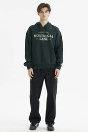 Polerón Hombre Hoodie Print Frontal Verde