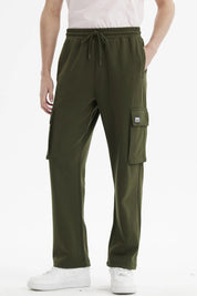 Pantalón Buzo Hombre Jogger Verde Militar