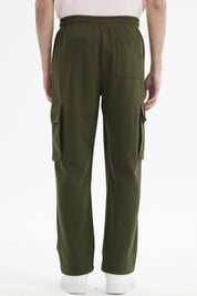 Pantalón Buzo Hombre Jogger Verde Militar