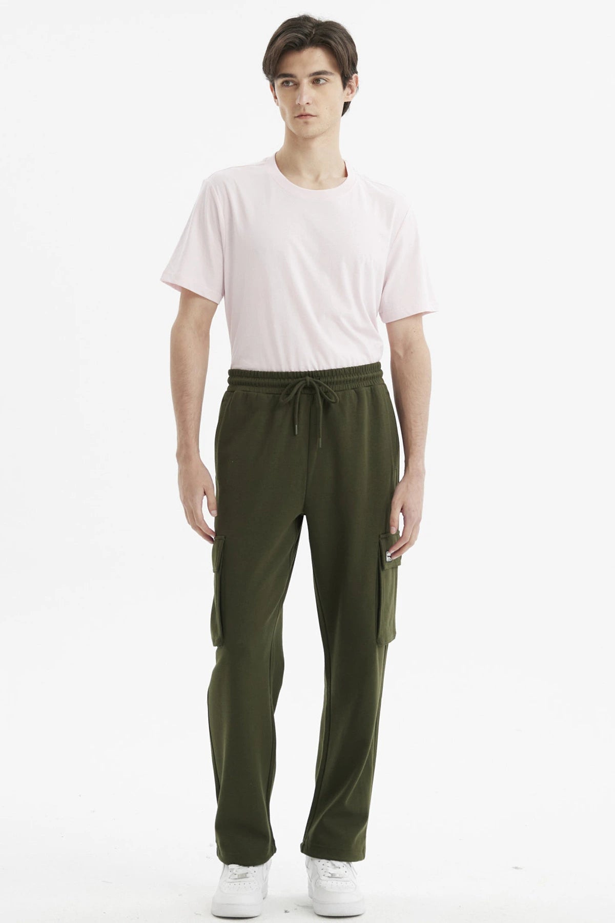 Pantalón Buzo Hombre Jogger Verde Militar
