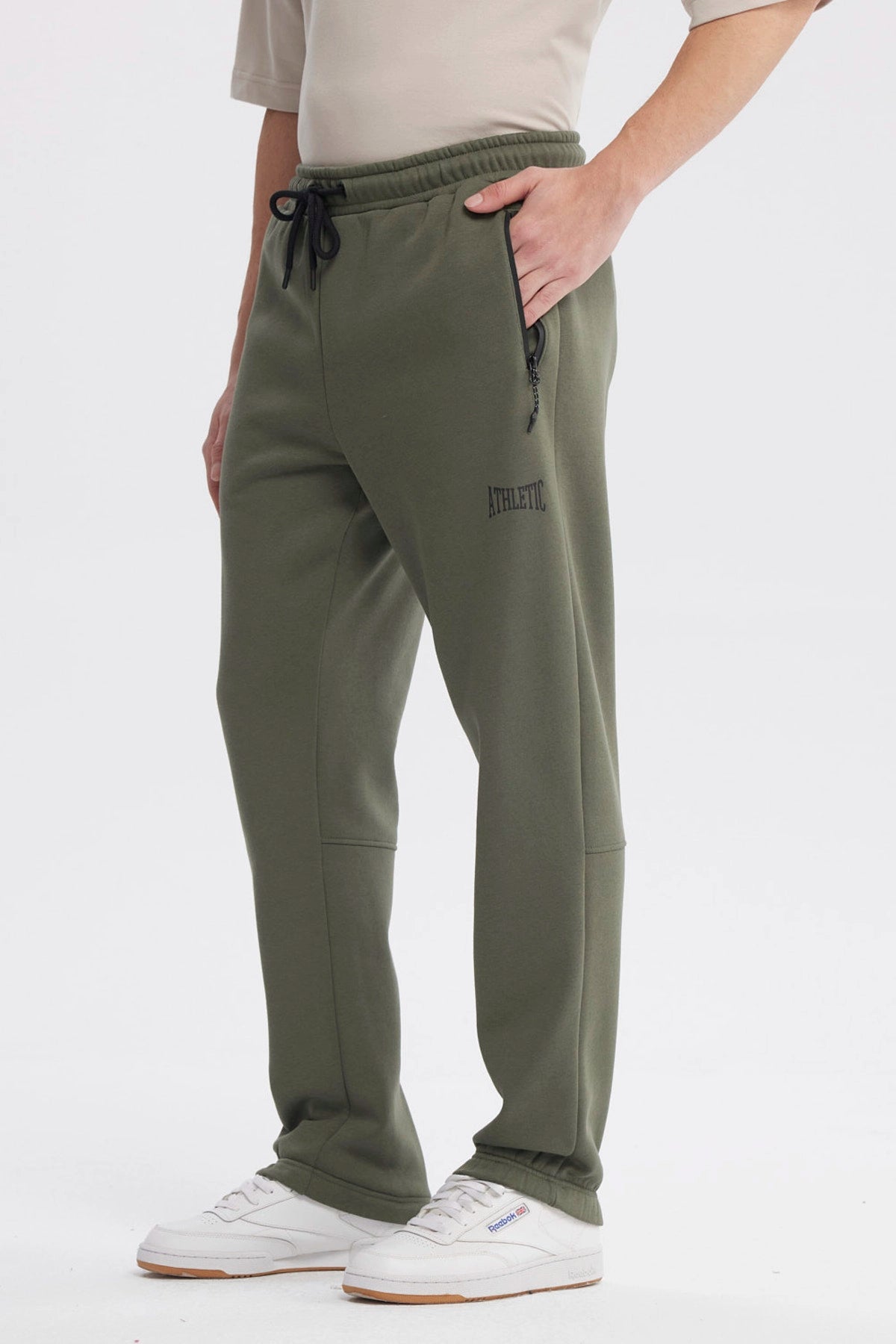 Pantalón Buzo Hombre Sport Verde Militar