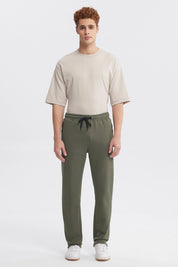 Pantalón Buzo Hombre Sport Verde Militar