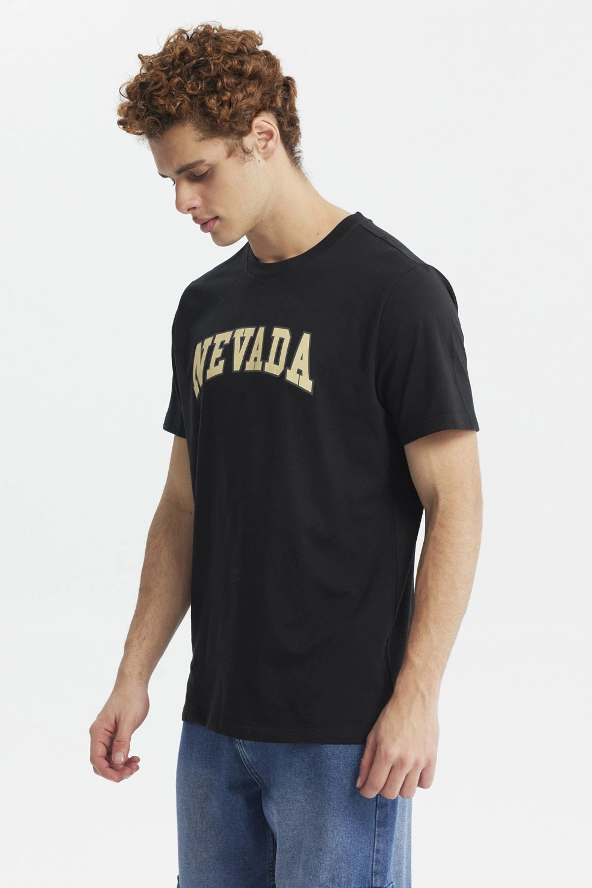 Polera Hombre Regular Fit City Negro