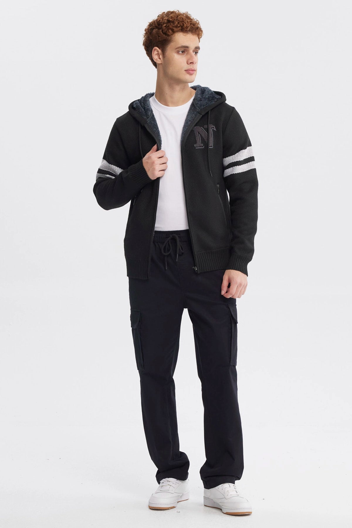 Sweater Hombre Slim Juvenil Negro