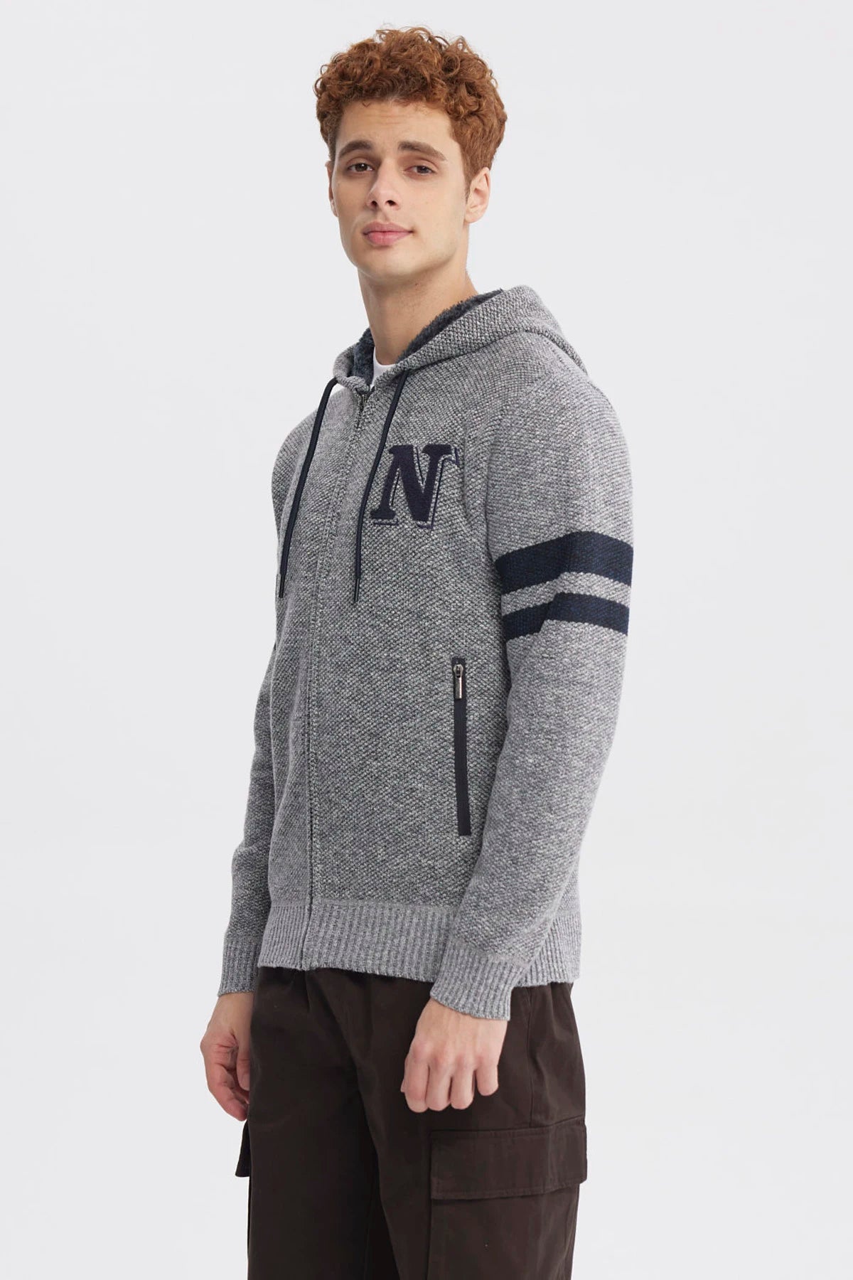 Sweater Hombre Slim Juvenil Gris