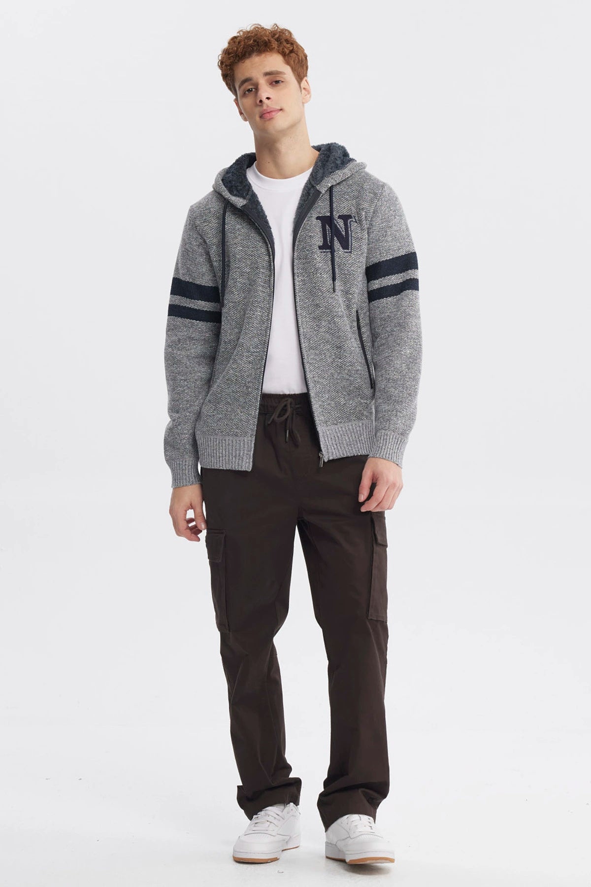 Sweater Hombre Slim Juvenil Gris