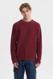 Sweater Hombre Slim Juvenil Burdeo